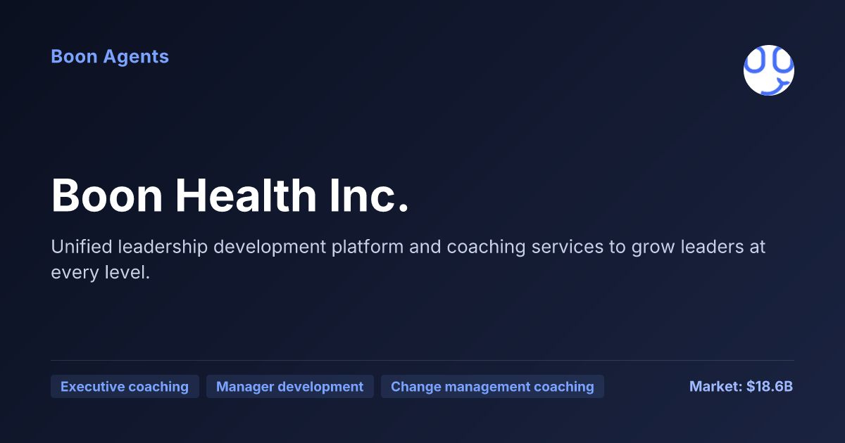 Boon Health Inc. — company overview