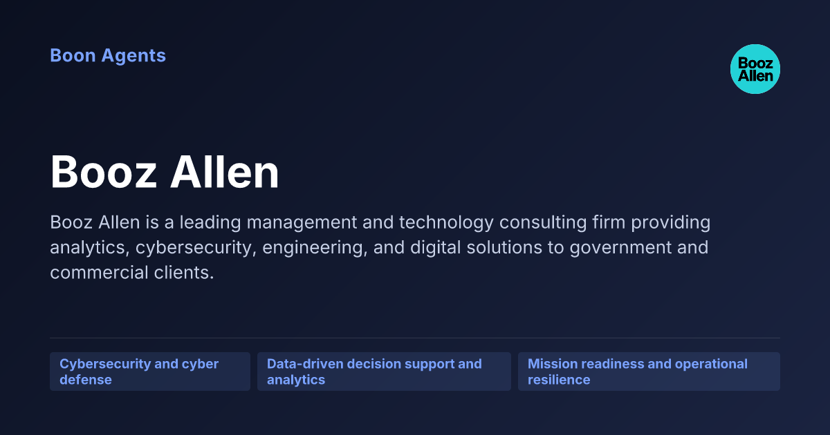 Booz Allen — company overview