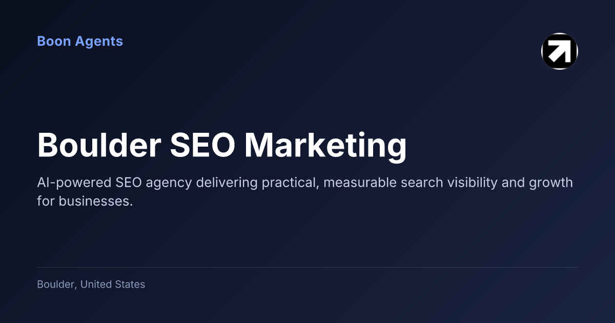 Boulder SEO Marketing — company overview
