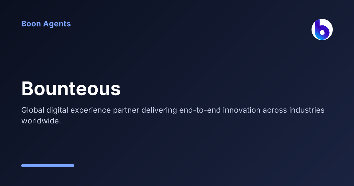 Bounteous — company overview