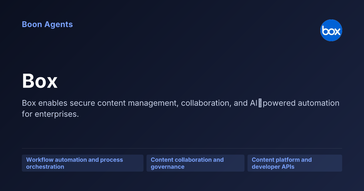 Box — company overview
