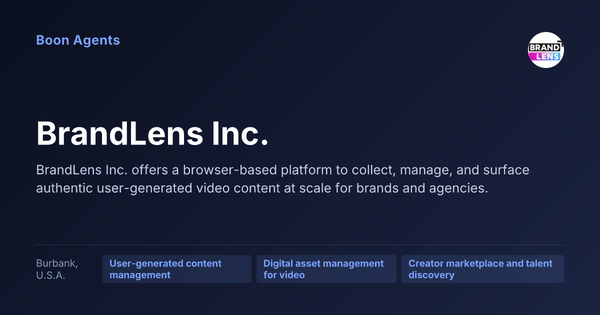BrandLens Inc. — company overview