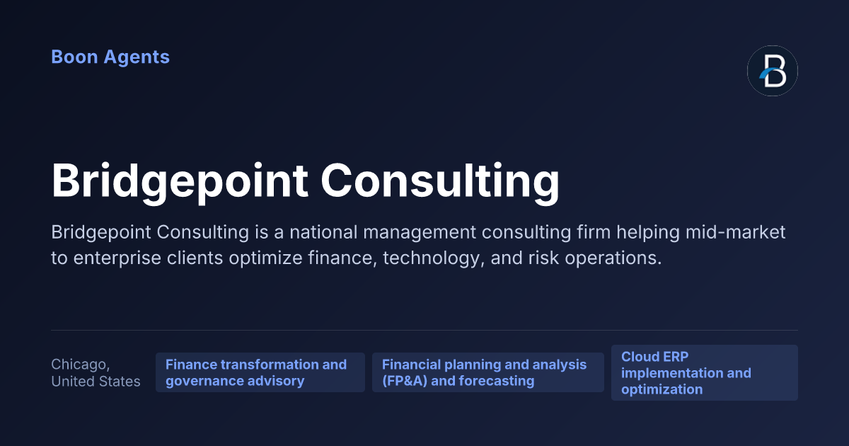 Bridgepoint Consulting — company overview