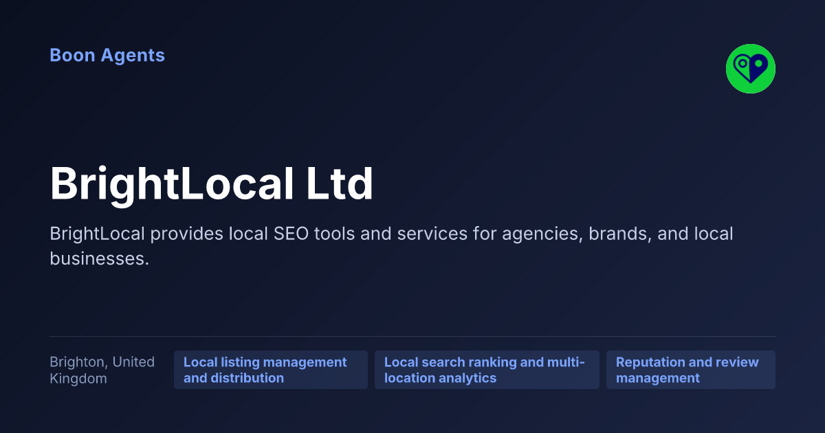 BrightLocal Ltd — company overview
