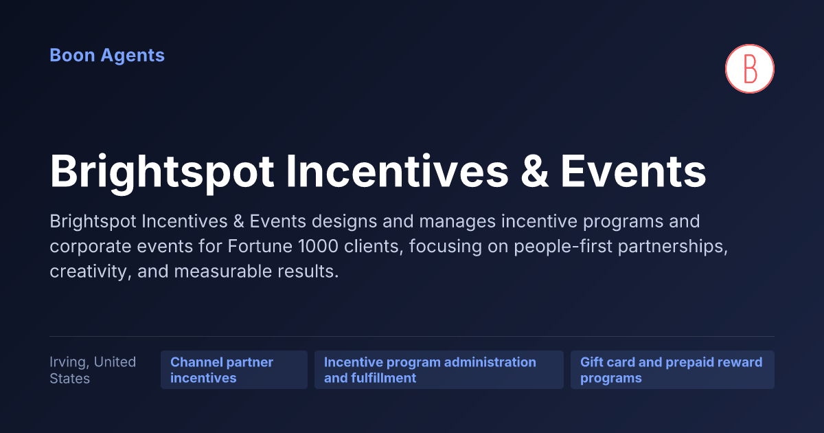 Brightspot Incentives & Events — company overview