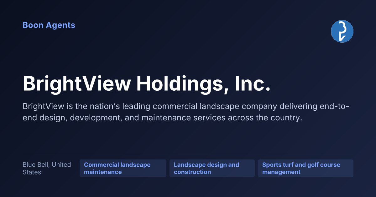 BrightView Holdings, Inc. — company overview