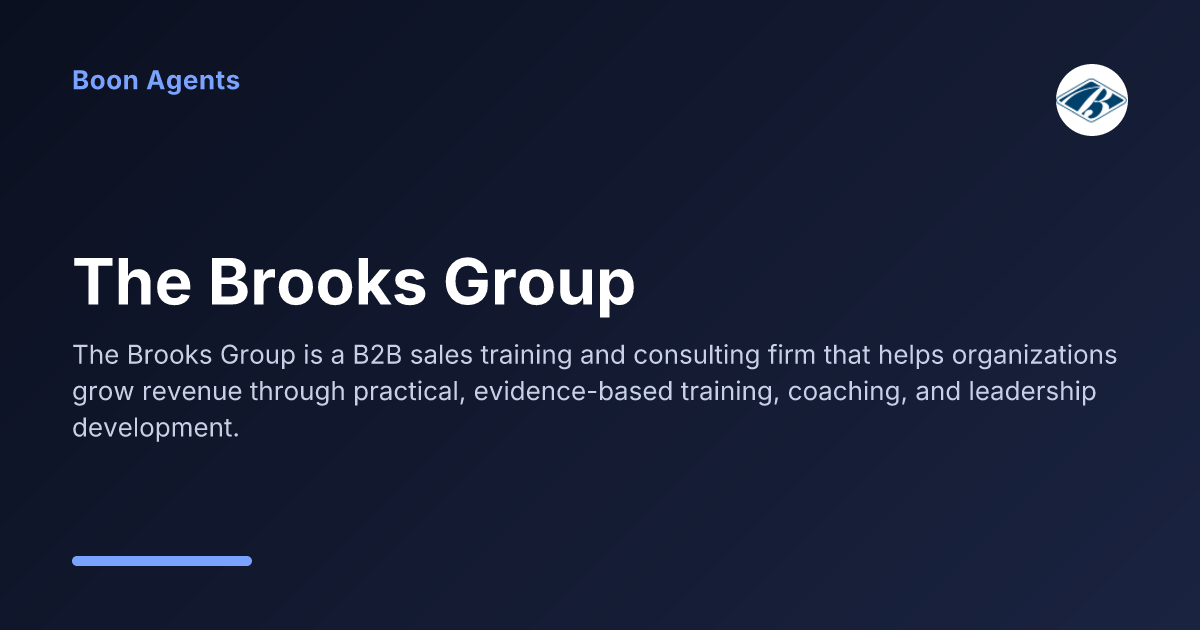 The Brooks Group — company overview