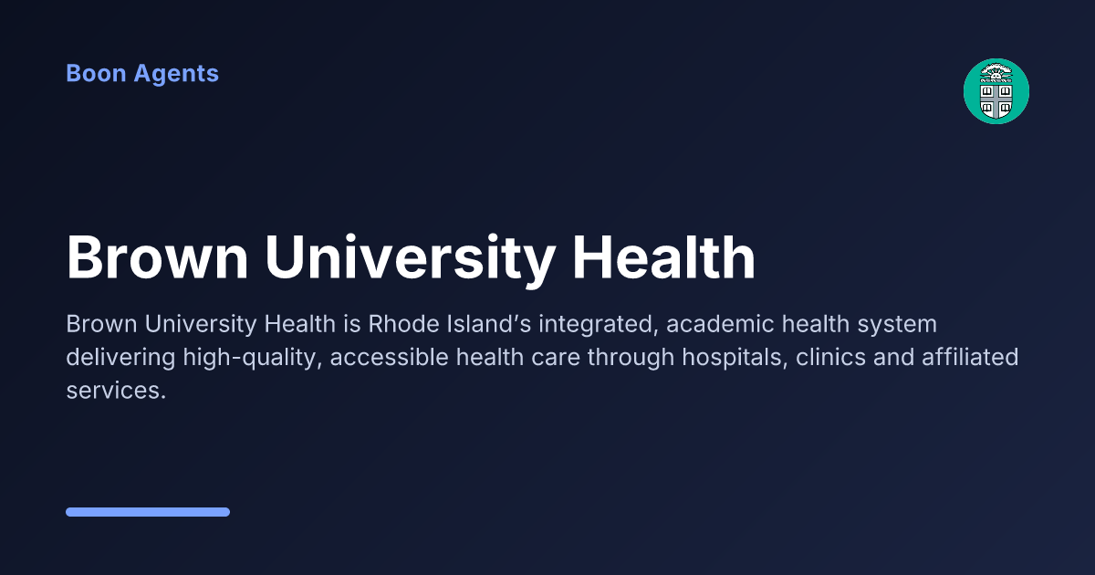 Brown University Health — company overview
