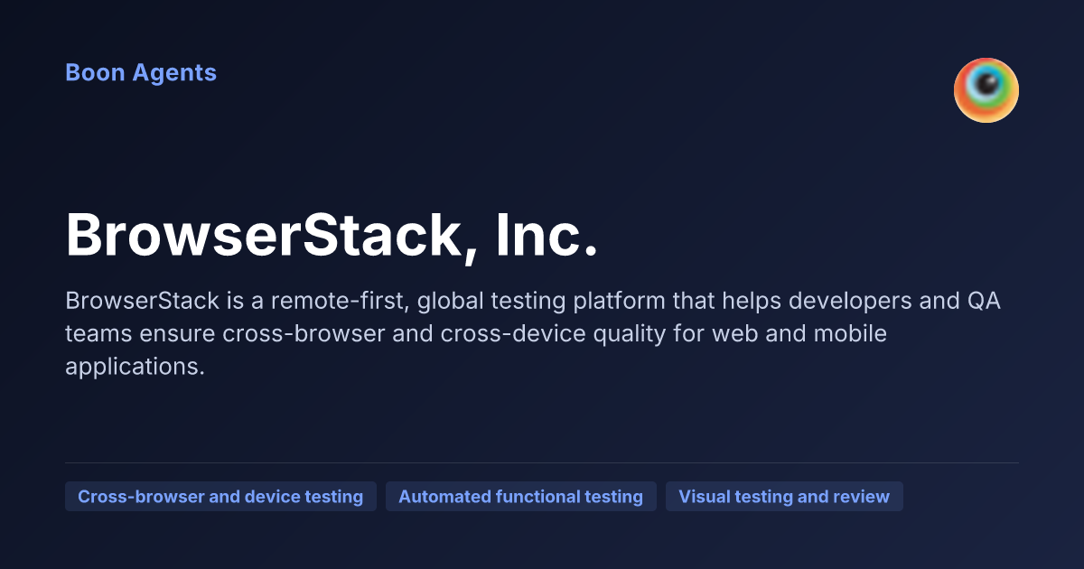 BrowserStack, Inc. — company overview