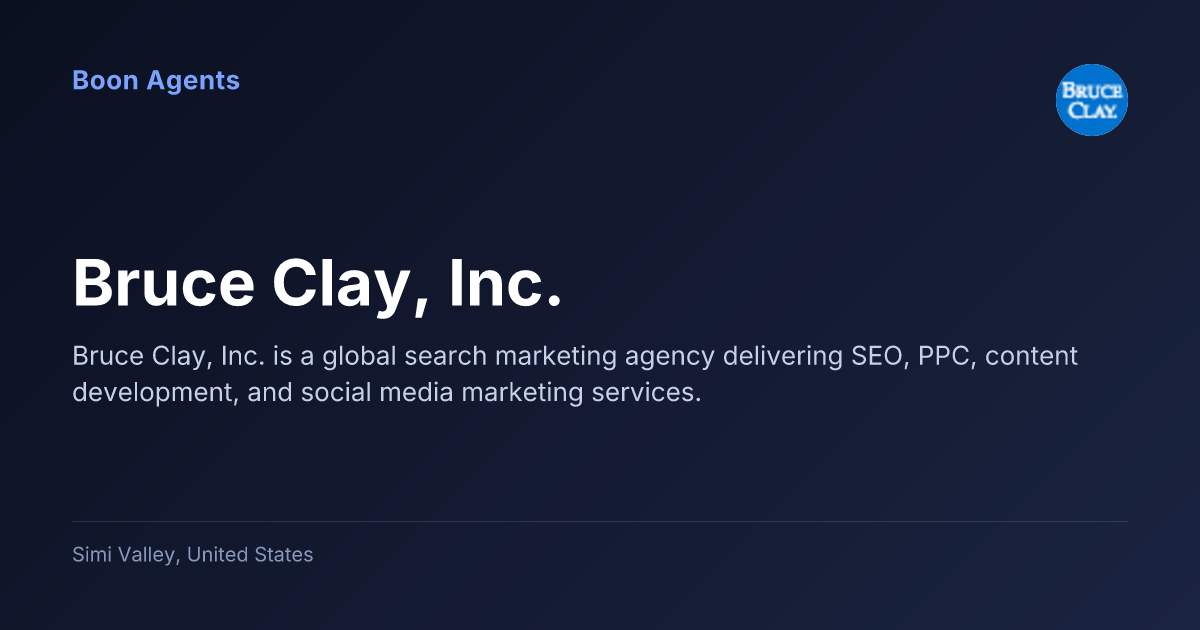 Bruce Clay, Inc. — company overview