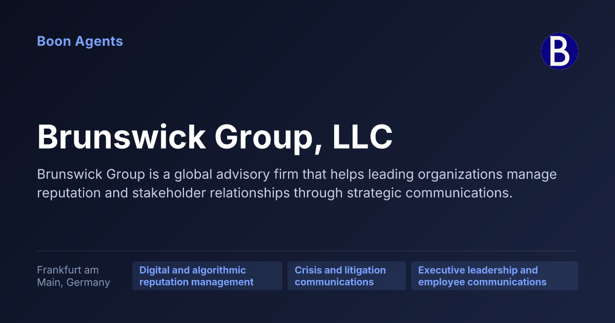 Brunswick Group, LLC — company overview
