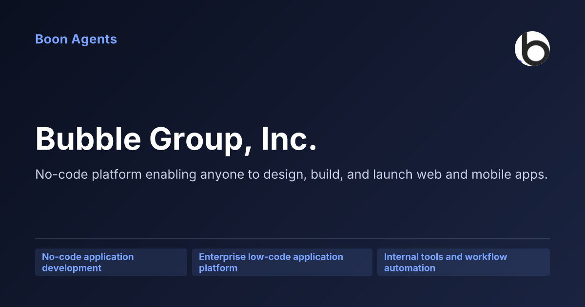 Bubble Group, Inc. — company overview