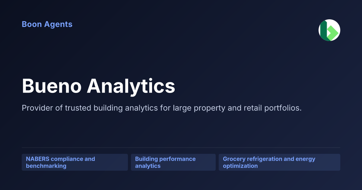 Bueno Analytics — company overview