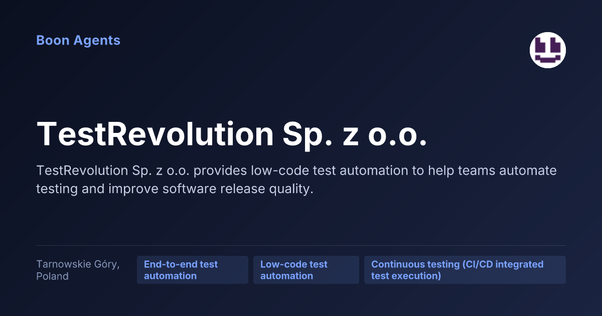 TestRevolution Sp. z o.o. — company overview