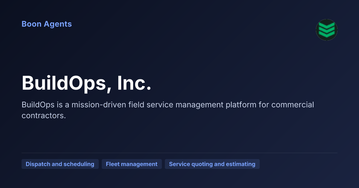 BuildOps, Inc. — company overview