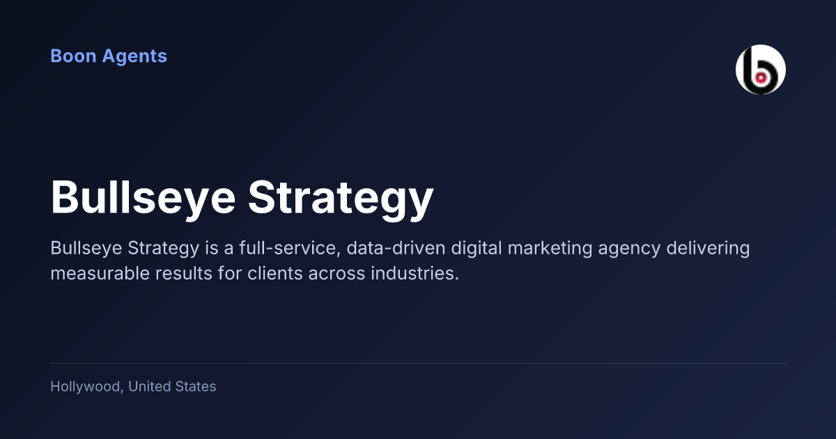 Bullseye Strategy — company overview