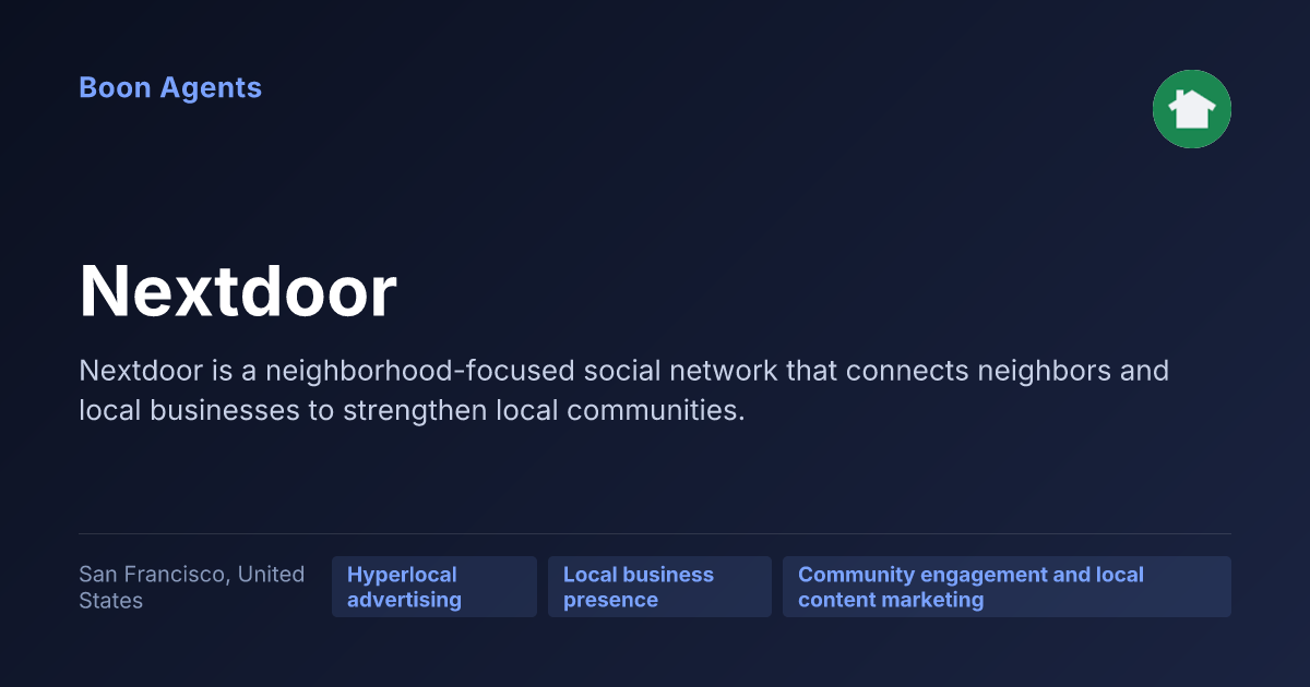 Nextdoor — company overview