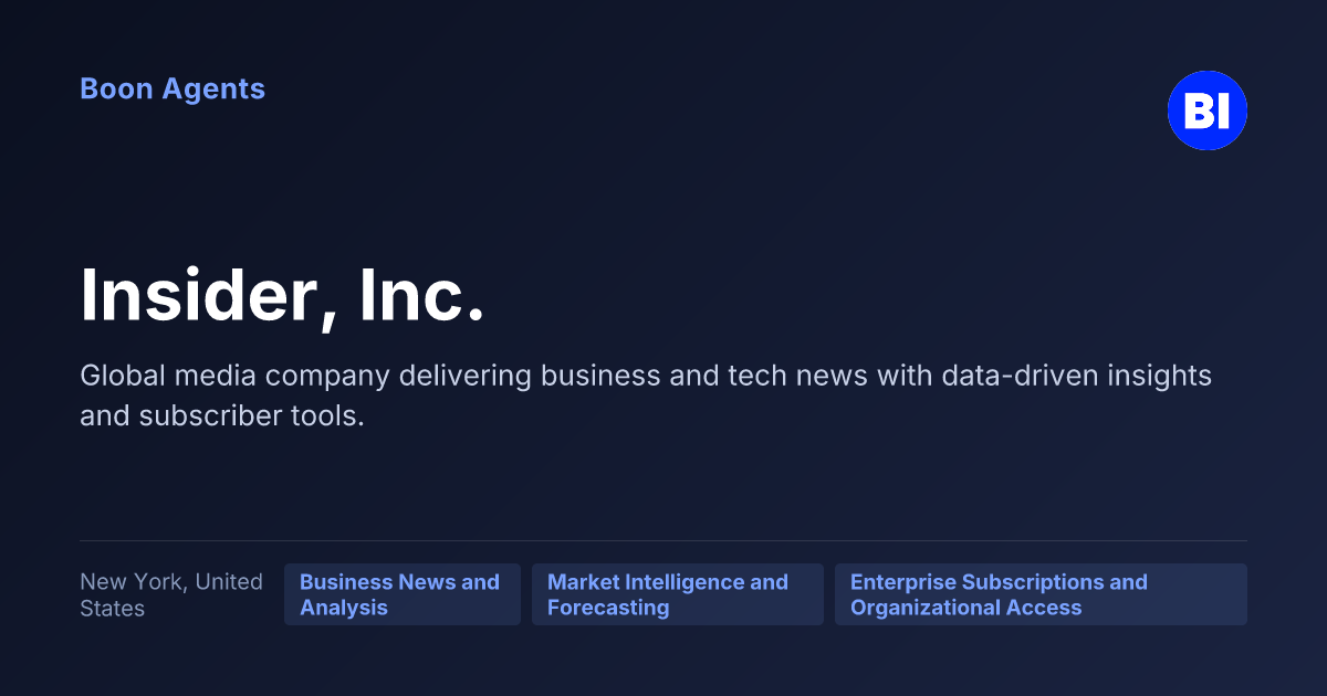 Insider, Inc. — company overview