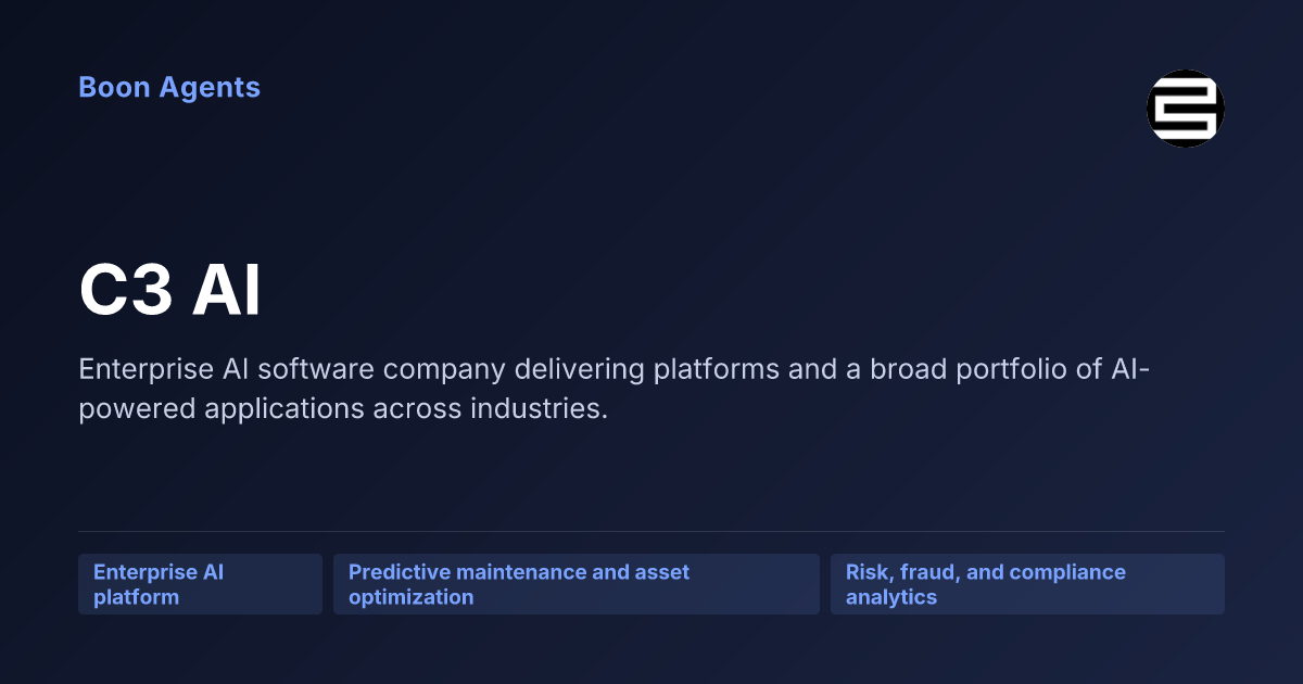 C3 AI — company overview