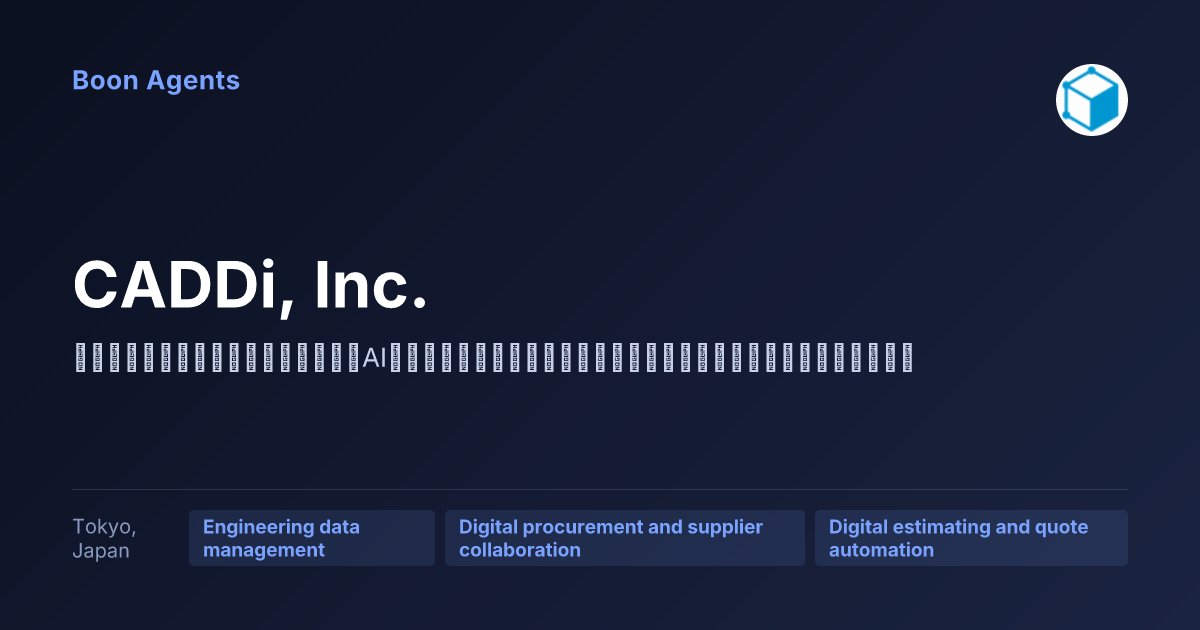 CADDi, Inc. — company overview