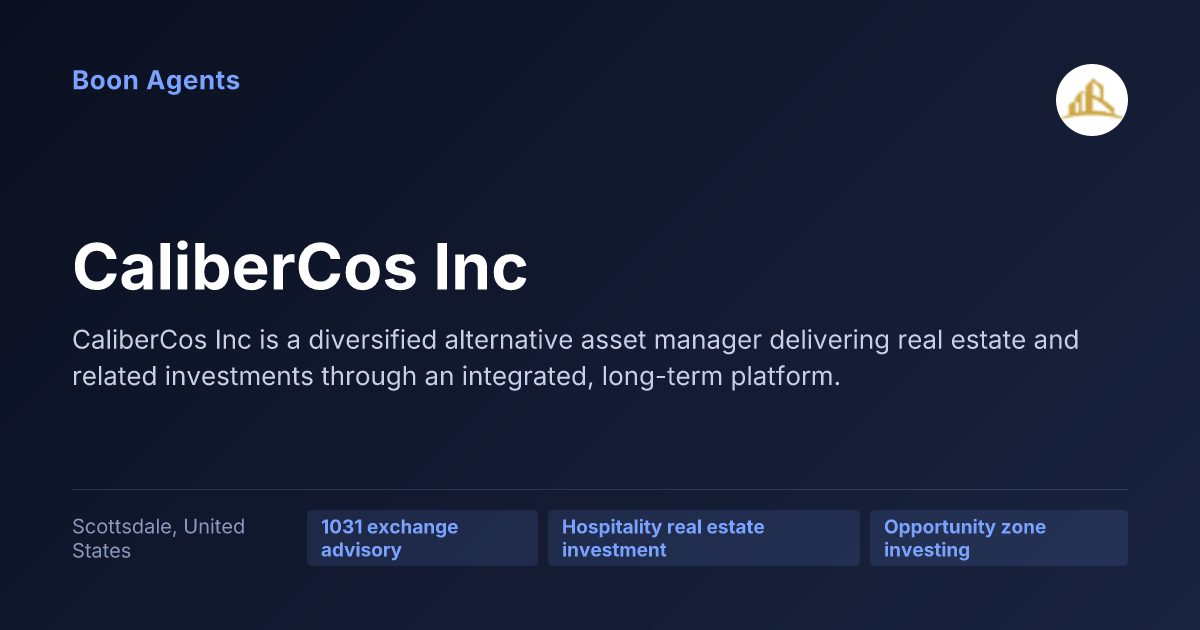 CaliberCos Inc — company overview