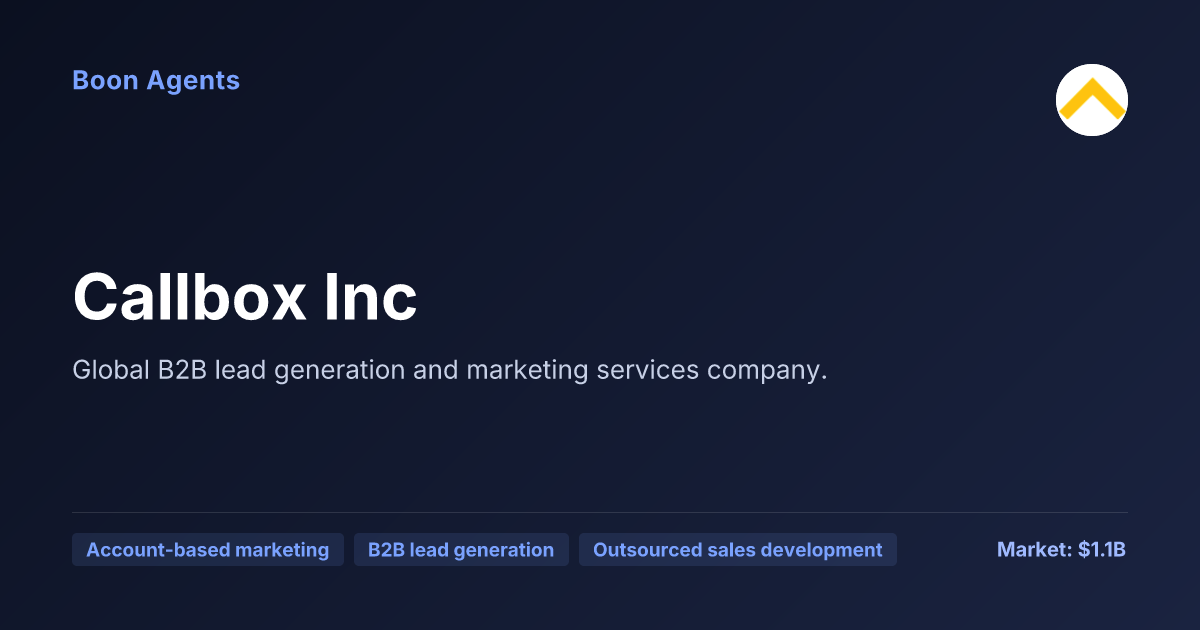 Callbox Inc — company overview