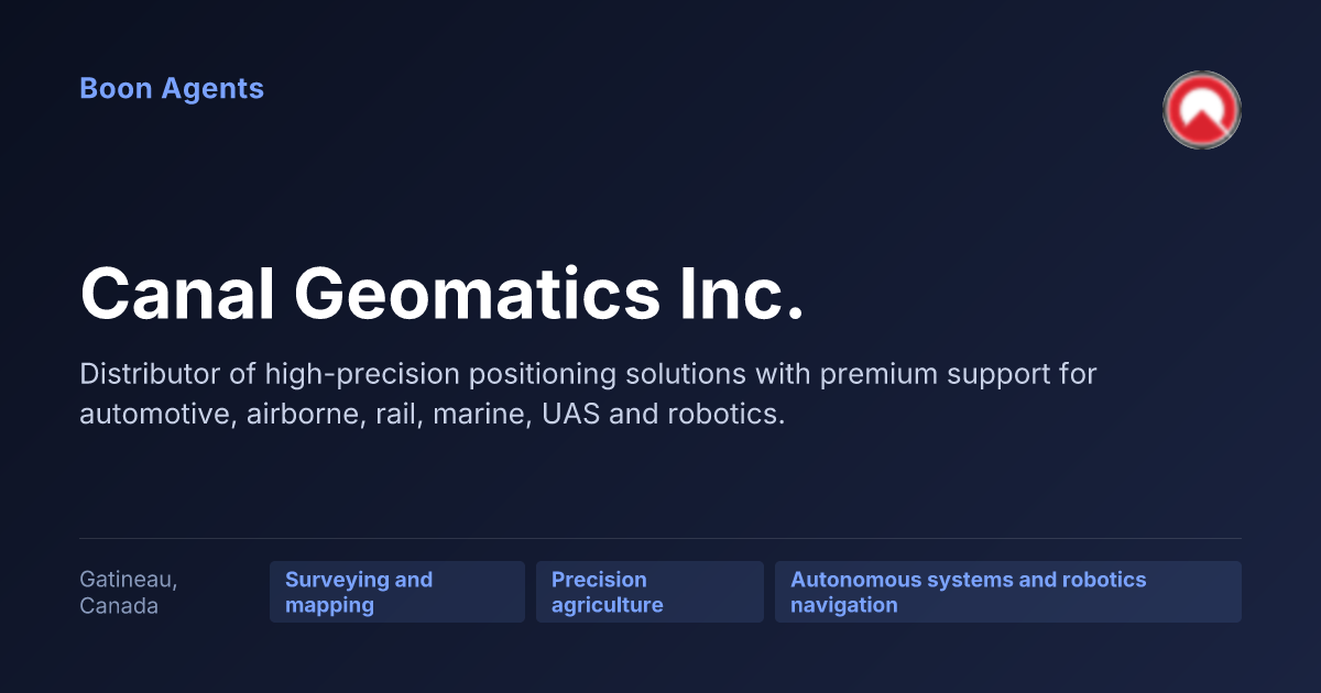 Canal Geomatics Inc. — company overview