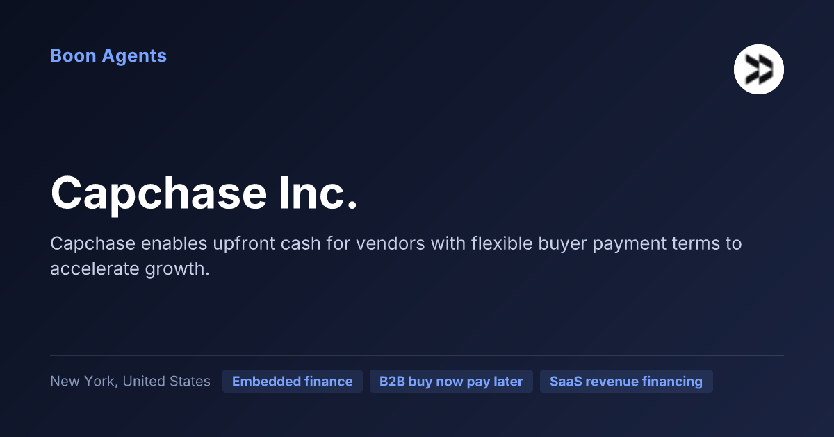 Capchase Inc. — company overview