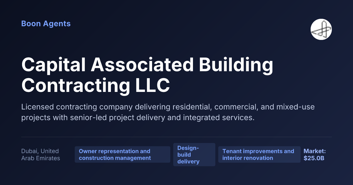 Capital Associated Building Contracting LLC — company overview