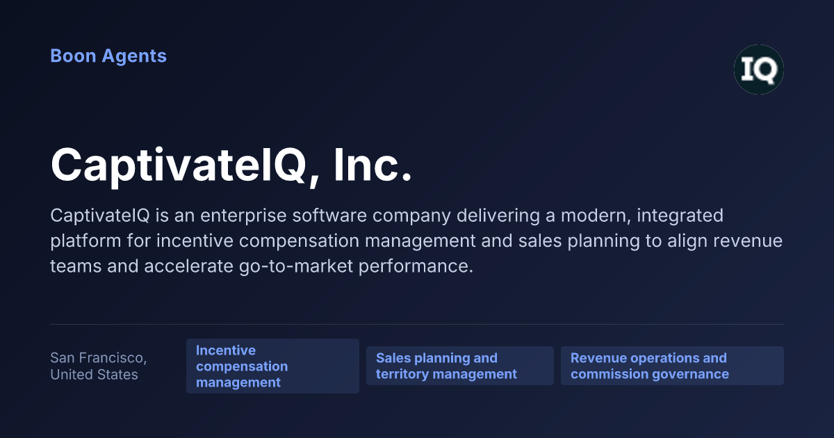 CaptivateIQ, Inc. — company overview