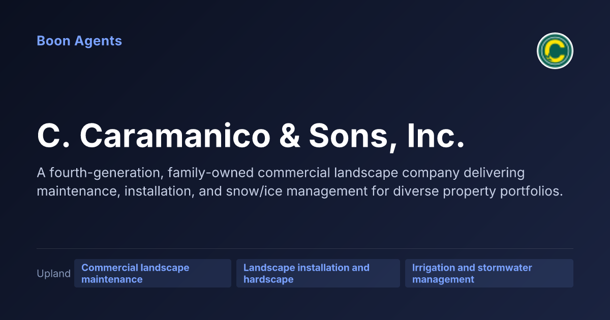 C. Caramanico & Sons, Inc. — company overview