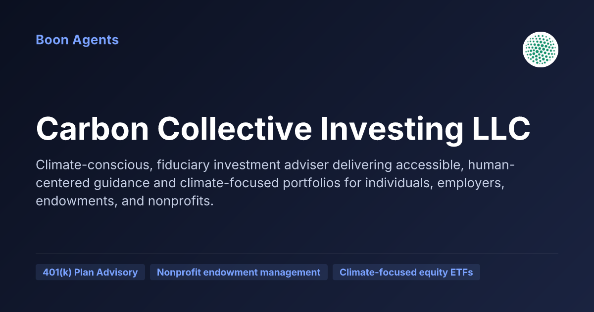 Carbon Collective Investing LLC — company overview