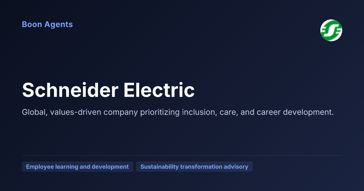 Schneider Electric — company overview