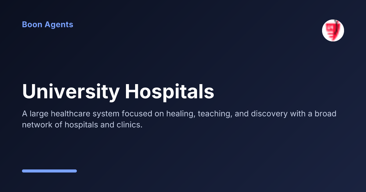 University Hospitals — company overview