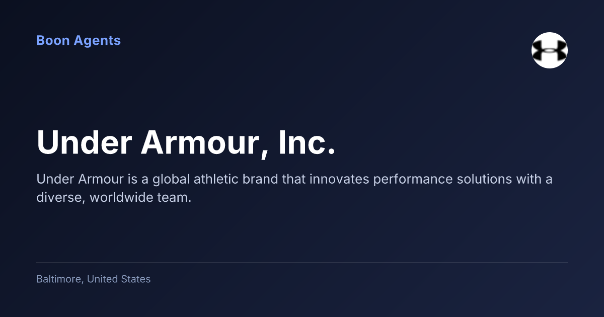 Under Armour, Inc. — company overview