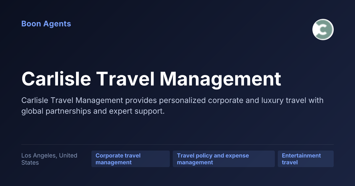 Carlisle Travel Management — company overview