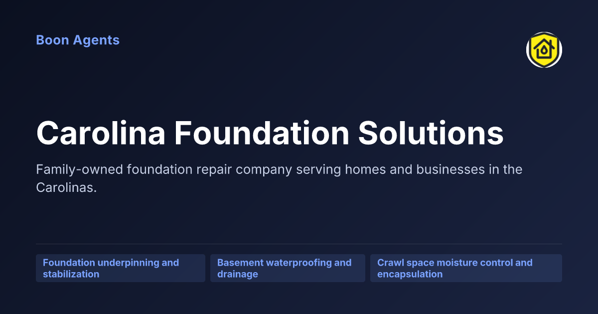 Carolina Foundation Solutions — company overview