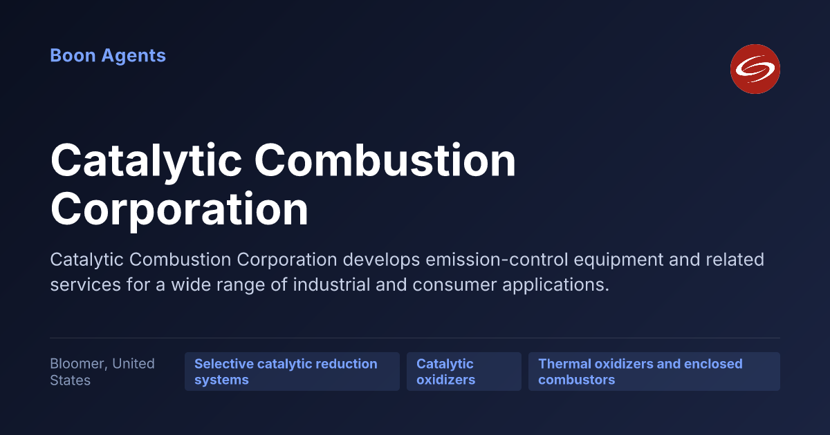 Catalytic Combustion Corporation — company overview