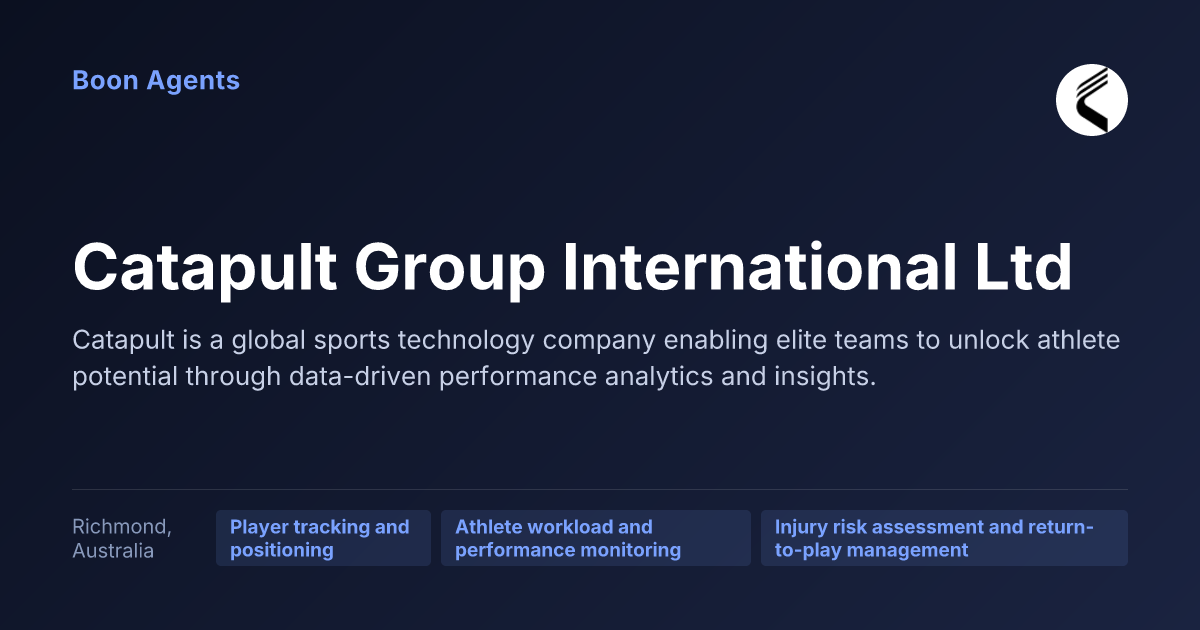 Catapult Group International Ltd — company overview