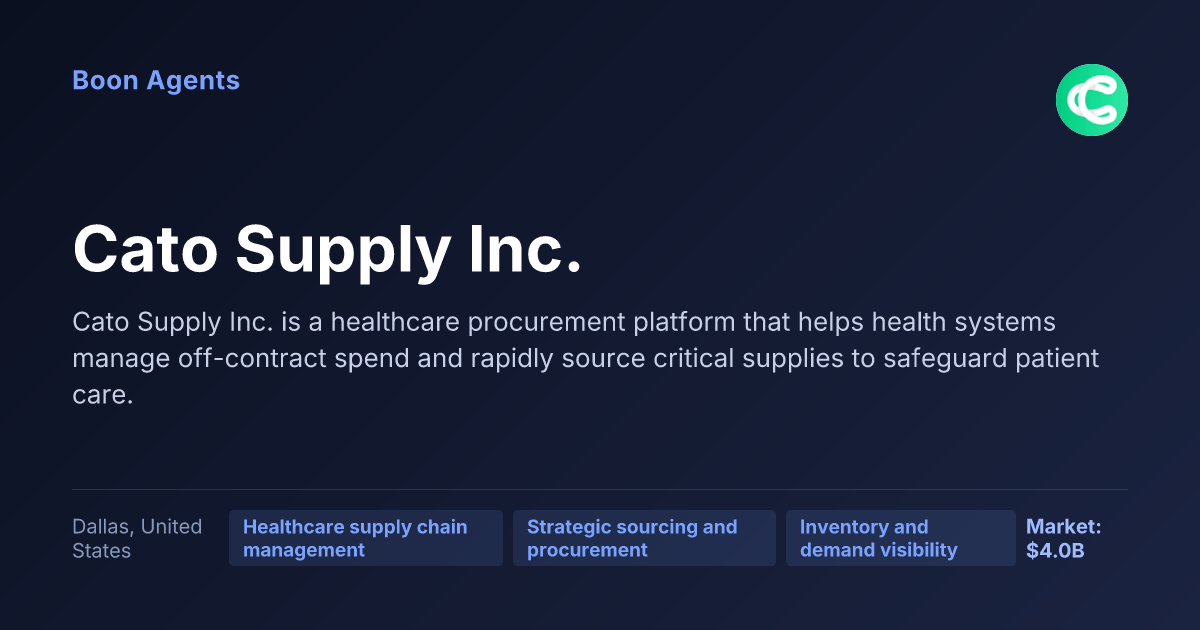 Cato Supply Inc. — company overview