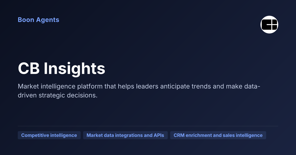 CB Insights — company overview