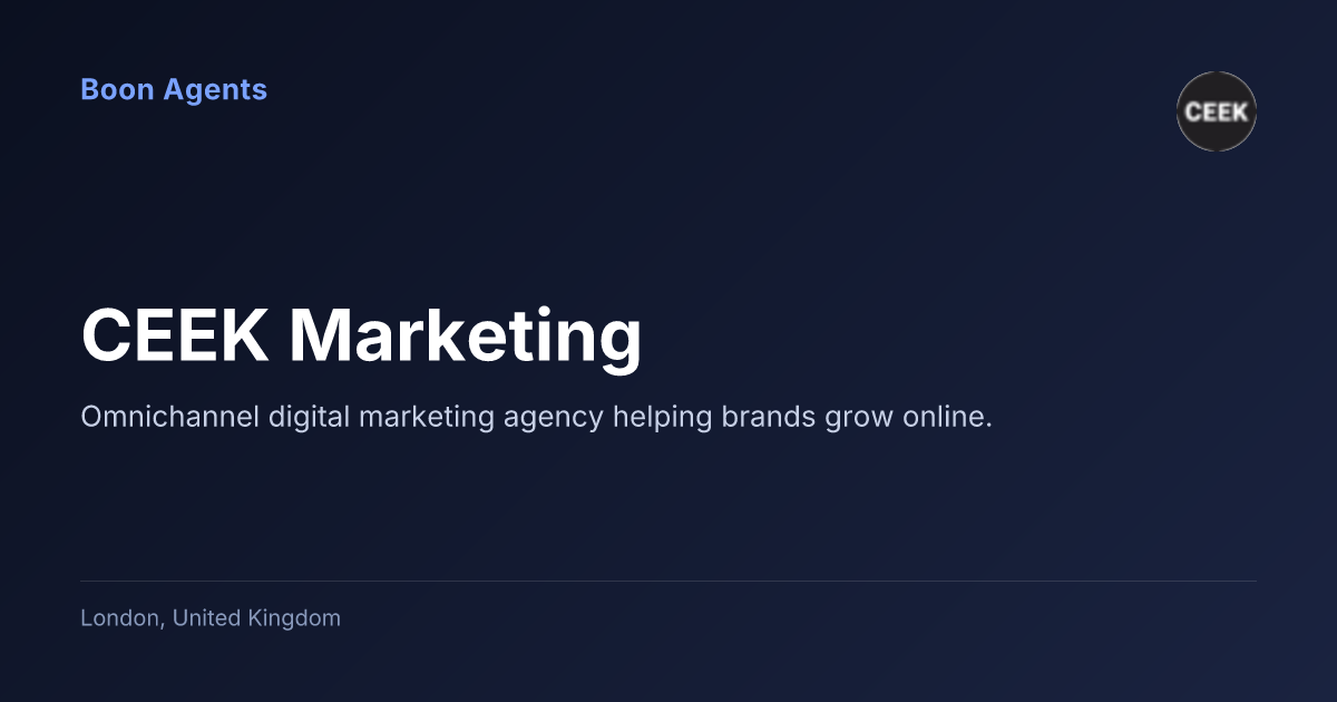 CEEK Marketing — company overview