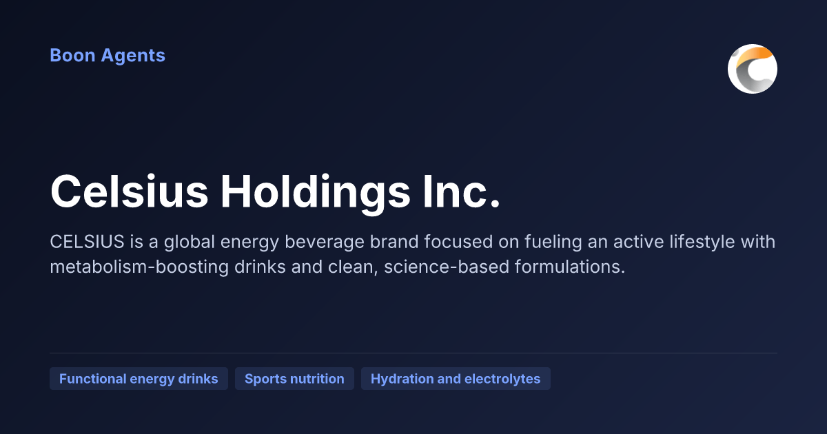 Celsius Holdings Inc. — company overview