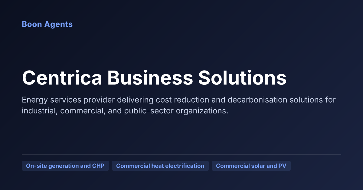 Centrica Business Solutions — company overview