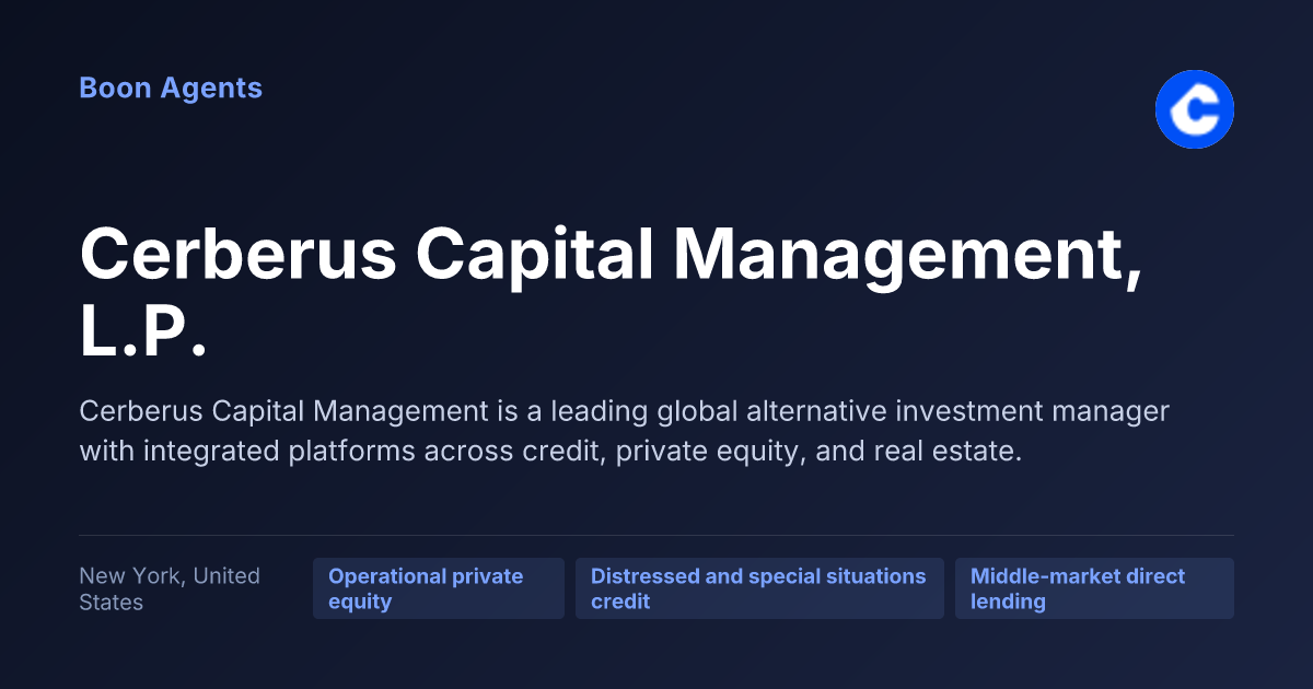Cerberus Capital Management, L.P. — company overview