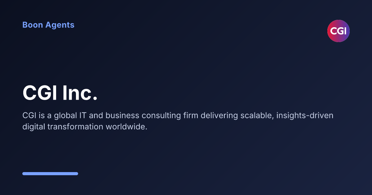 CGI Inc. — company overview