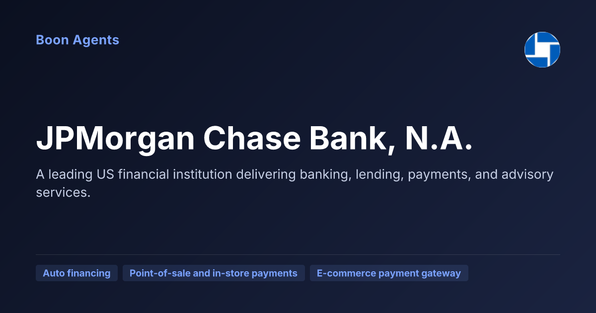 JPMorgan Chase Bank, N.A. — company overview