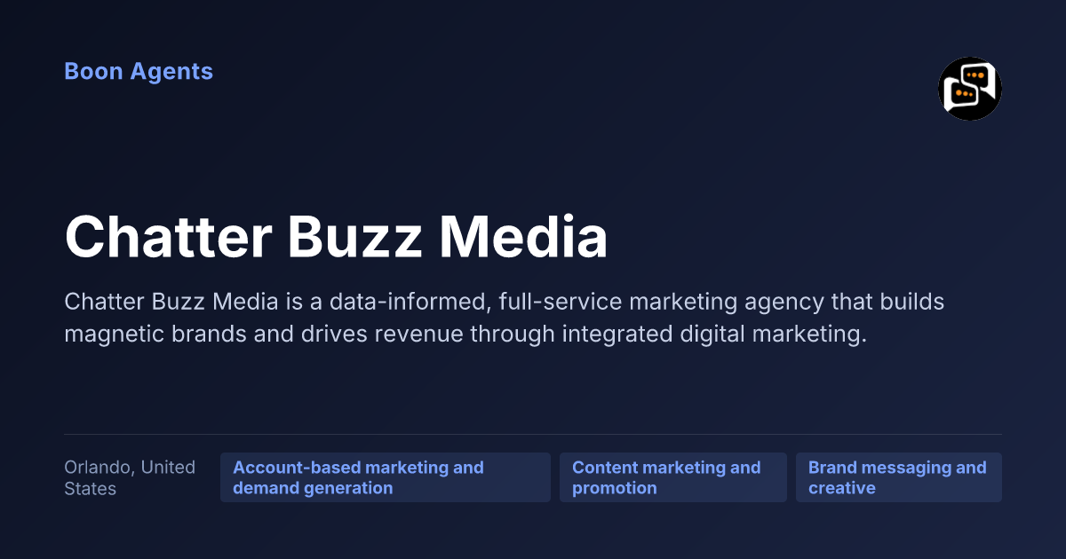 Chatter Buzz Media — company overview