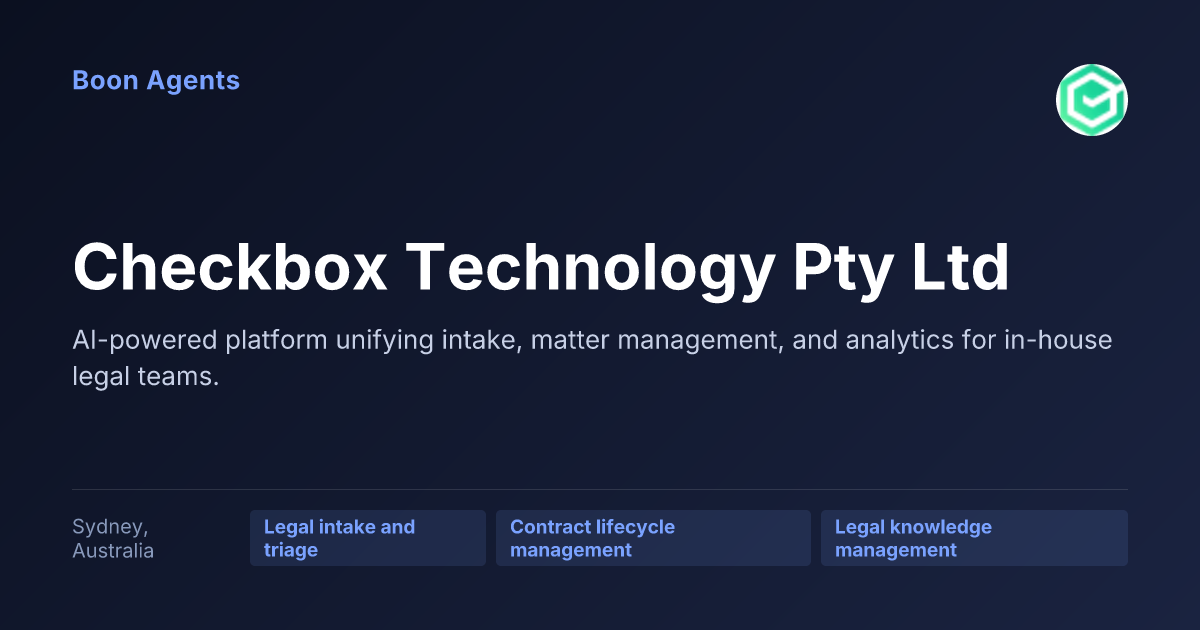Checkbox Technology Pty Ltd — company overview
