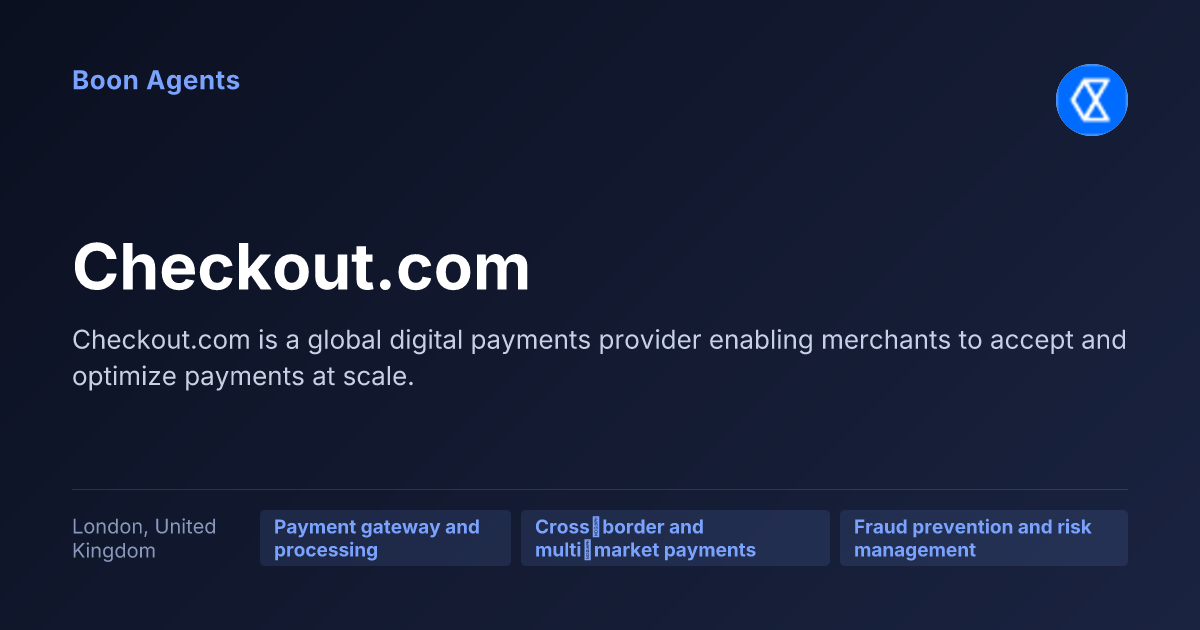 Checkout.com — company overview